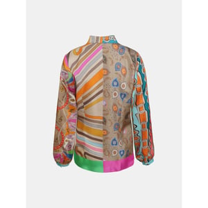 Mucho Gusto ® blouse st. tropez oranje fuchsia riem