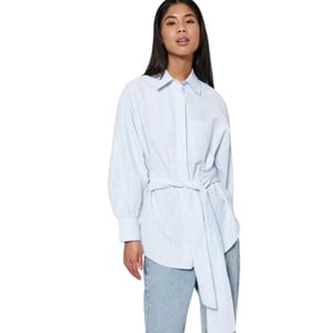 Norr Mona oversized shirt off white -