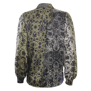 Poools Blouse 333229 olive/black