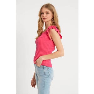 Robin-Collection Elastische ribstof top t93547