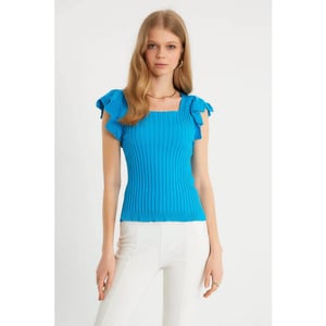 Robin-Collection Elastische ribstof top t93547
