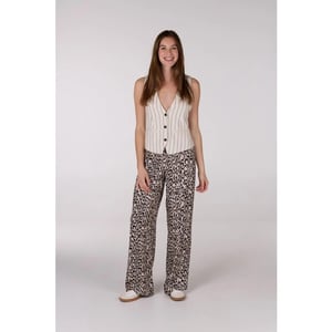 Jansen Amsterdam Romana broek wa429 long wide sand