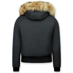 Gentile Bellini Korte winterjas met bontkraag