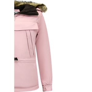 Matogla Anorak winterjas met bontkraag pink