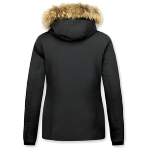 Matogla Bontjassen winterjas kleine bontkraag