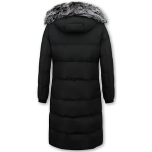 Matogla Puffer jacket lang met capuchon