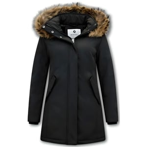 Matogla Winterjas met echte bontkraag slim fit