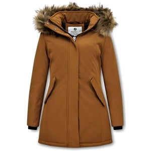 Matogla Winterjas met echte bontkraag slim fit