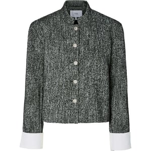 Y.A.S Yastoriva ls jacket black/grey melange