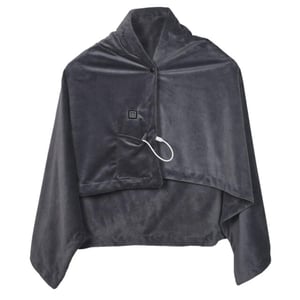 Casa di Elturo Usb verwarmde poncho – usb verwarmde poncho warmte deken 2-in-1 zachte