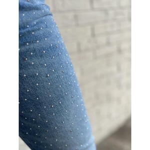 Cup of Joe Daisy mom fit blue denim