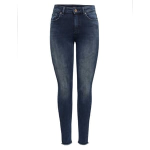 Only Onlblush life mid sk ank raw rea409 blue denim