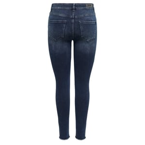 Only Onlblush life mid sk ank raw rea409 blue denim