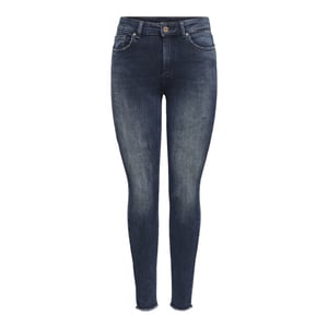 Only Onlblush life mid sk ank raw rea409 blue denim