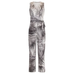Smashed Lemon 24441 zacht stretchy donkerbladig jumpsuit |