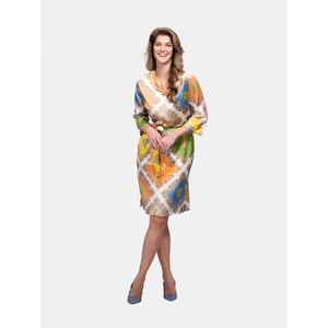 Mucho Gusto Zijden jurk pietrasanta paisley patchwork