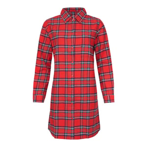 By Louise Dames pyjama nachthemd flanel geruit