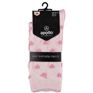 Apollo Fashion sokken dames hartjes stip ster print