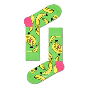 Happy Socks Dames sokken met print banaan