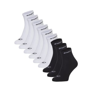O'Neill Heren / dames enkelsokken quarter sokken 9-pack wit/zwart