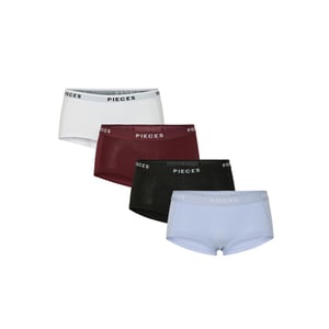 Pieces Dames hipster pclogo 4-pack color