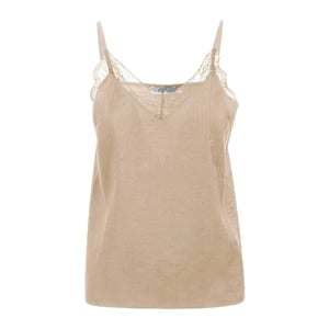 Coster Copenhagen Nude top met kant luna