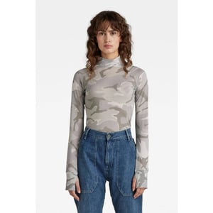 G-Star Turtle neck slim aop l\s wmn dessin