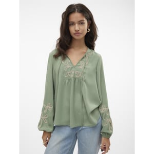 Vero Moda Vmnora ls top wvn olijf