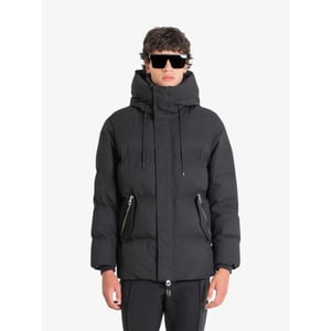 Antony Morato Mannen winterjas in dobby techno fabric with contrast in washed