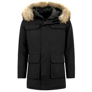 Enos Parka winterjas met grote echte bontkraag