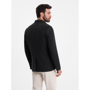 Ombre Blazer heren zwart melange blzb 0119
