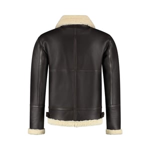 Cycas D'or Hunter shearling chocolate bruin lammy coat chocolade bruin