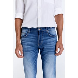 Cup of Joe Lance heren straight-fit jeans medium blue