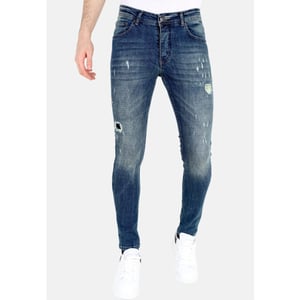 Mario Morato Slim fit jeans met scheuren mm118