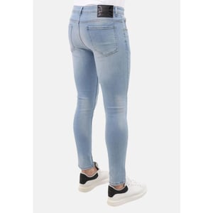 Mario Morato Slim fit stretch jeans met paint en gaten mm