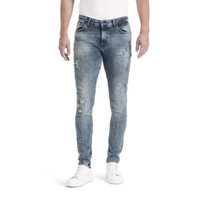 Purewhite The jone w0510 blue denim