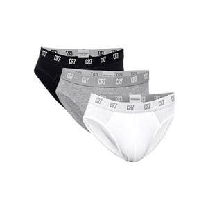 CR7 Heren slip 3-pack effen zwart/wit/grijs