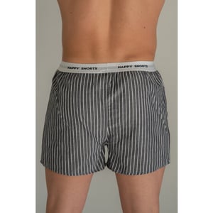 Happy Shorts 3-pack wijde boxershorts heren blauw gestreept meeuwen print