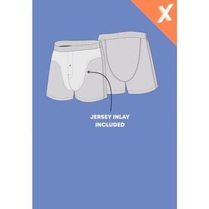 Happy Shorts X heren wijde boxershort met binnenbroek gummibeer print