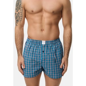 MG-1 Geweven wijde boxershorts heren core blauw 4-pack