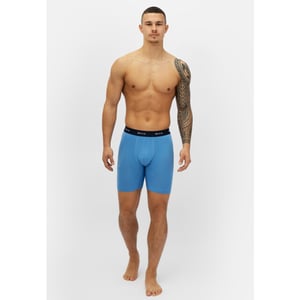 Phil & Co Boxershorts heren met lange pijpen boxer briefs 3-pack rood / blauw