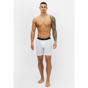 Phil & Co Boxershorts heren met lange pijpen boxer briefs 4-pack wit / grijs