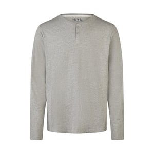 Phil & Co Heren pyjama set lang grijs/blauw