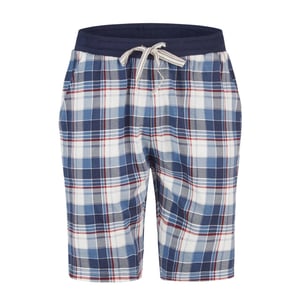 Phil & Co Heren korte pyjamabroek geruit/effen 2-pack