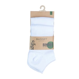 Basset Dames/heren bamboe sneaker sokken 2-pack