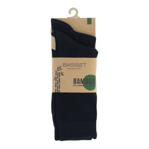 Basset Dames/heren bamboe sokken 2-pack donker