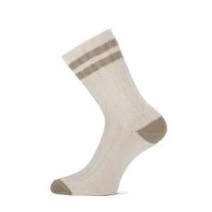 MARC MARCS Anouk off white mel katoenen damessokken geen unisex