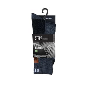 STAPP Techno unisex bamboo sokken 28400 grijs/oranje 1-paar
