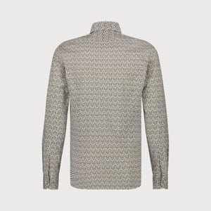 Blue Industry Het retro print overhemd |