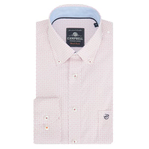 Campbell Casual overhemd met lange mouwen